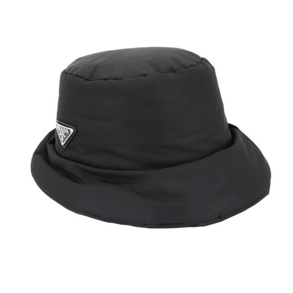 Prada Triangle Logo Padded Bucket Hat Polyamide Black M 2 Hc248 Bucket Hat main image 7